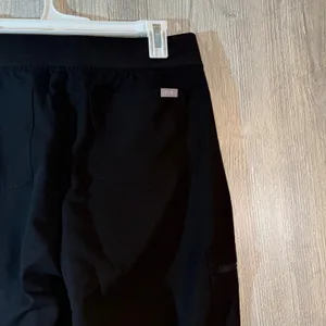 FIGS Zamora Jogger Scrub Pants Solid Black Medical Office Work Women's Size NWT thumbnail 4