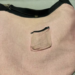 Dooney & Bourke Vintage 90's Black Grey Large Tote Monogram Signature Canvas thumbnail 6