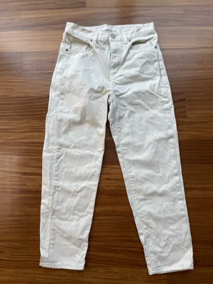 Uniqlo Straight White Jeans thumbnail 1