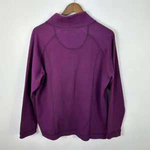 Lucy Zip Up Reversible Sweatshirt Jacket‎ Womens XL Purple Gym Lounge Athleisure thumbnail 2