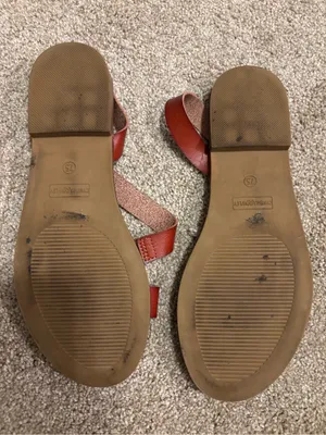 Women’s Leather Strappy Sandals - Brown thumbnail 3