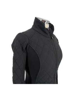 Athleta Upside Quilted Jacket Black Athleisure Sporty Minimalist Techwear XS thumbnail 3