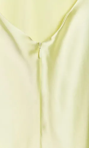 Zara lime Light Green Slip maxi Dress thumbnail 15