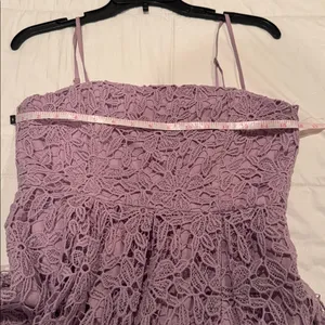 Astr Strapless Lilac Lace Dress size S thumbnail 6