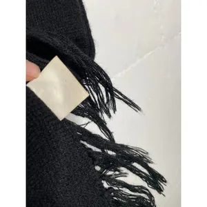 Vintage Harley- Davidson Acrylic Scarf Black Orange made in USA thumbnail 8