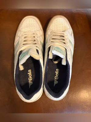 Gola Eagle '86 Sneakers light Blue and White womens size 10 terry towel lining thumbnail 5