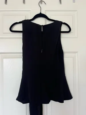 Lush black sleeveless tie top thumbnail 2