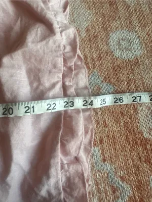 Aritzia Sunday Best Hayes Dress tiered mini dress organic cotton linen pink XS thumbnail 9