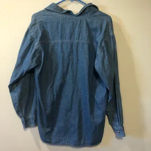 Vintage Honors denim button up with Christmas embroidery medium thumbnail 4