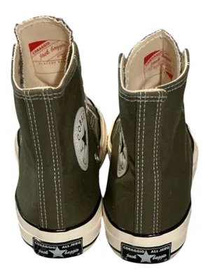 Cobaggio Jack Baggio Canvas High Top Sneakers Olive Green - Unisex Size EU 40 / US Men's 7 (Women's 9) - NWOT thumbnail 5