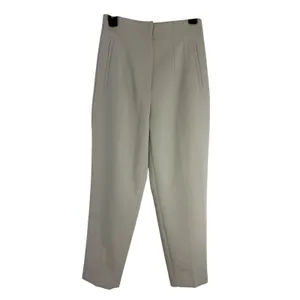 ZARA Cream Straight Leg Pants Size S Gently Used thumbnail 2
