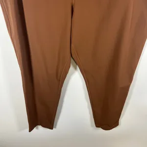 Aritzia The Group by Babaton Cognac Tapered Stretch Pants XL High‎ Rise Pockets thumbnail 3