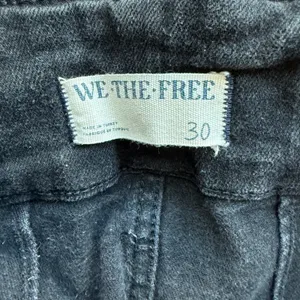 We The Free sz 30 Black High‎ Waisted Flare Jeans Bell Bottom Boho thumbnail 4