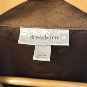 Dressbarn Brown Button-Up Jacket thumbnail 2