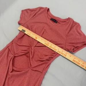 Abercrombie‎ & Fitch Red Striped Knot Front Cutout Mini Dress Womens Medium thumbnail 6