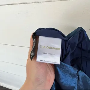 Elle Zeitoune Paulina Strapless Satin Gown Flawed thumbnail 9