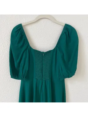 Reformation Jan Midi Dress Green Size 4 Holiday Party Office Wedding thumbnail 4
