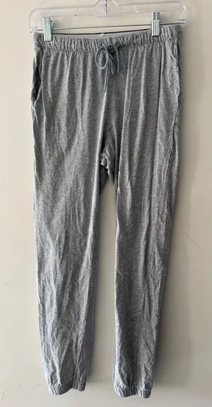Victoria’s Secret‎ Gray Cotton Lounge Joggers Fold Over Waistband thumbnail 1