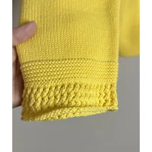 Orvis Womens‎ Medium Yellow Button Front Cardigan Sweater Knit Preppy Career thumbnail 4