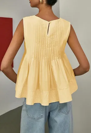 Amazon Yellow babydoll top thumbnail 2