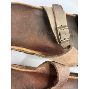 Birkenstock Mayari Sandals Womens 40 Brown Good Oiled Leather Toe Loop Slide thumbnail 4