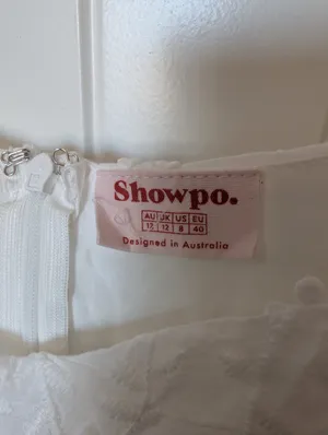 Showpo. Fancy A Spritz Square Neck Floral Mini Dress W8 White/Off White thumbnail 3