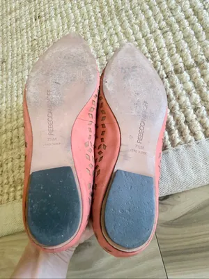 Rebecca Minkoff Irene Coral Suede Laser Cut-Out Ballet Flats Size 7.5 thumbnail 8