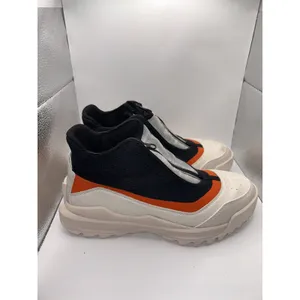 Sorel Ona 718 Zip Sneakers Womens 8 Black White Orange NL4859-010 thumbnail 4