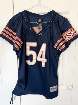 Vintage Reebok NFL Chicago Bears Brian Urlacher #54 Women's Jersey MEDIUM thumbnail 1