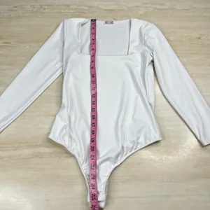 Intimately Free People White Square Neck Long Sleeve Bodysuit Small OB1015694 thumbnail 5