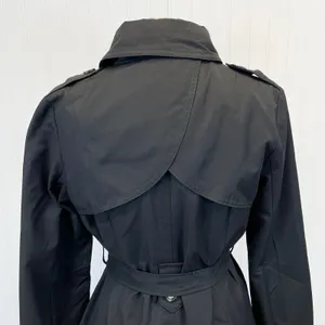 No Less Than Adrian Trench Coat Womens Large‎ Minimalist Preppy Academia thumbnail 6