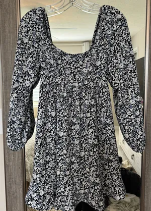 Abercrombie Long Sleeve Floral Mini Dress thumbnail 2