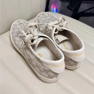 Coach Women's Citysole Skate sneakers Size 9B taupe tan lace up thumbnail 11