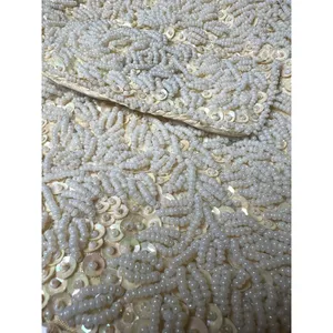 Vintage 1960s bag purse beaded sequined clutch La Regale Fairy Wedding Victorian thumbnail 8
