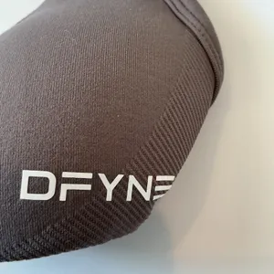 DFYNE Impact Halter Sports Bra Brown Ruched Seamless Activewear XS Workout Top thumbnail 2