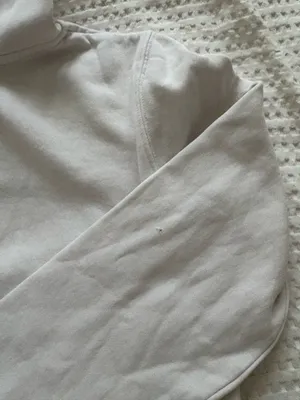 Aeropostale white hoodie size small so cute and comfy just trying to declutter There are 2 small holes on each arm as pictured thumbnail 7