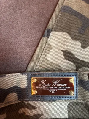 Zara Woman Premium Collection Olive and Dark Green Camo Skinny Jeans thumbnail 5