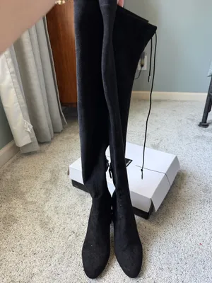 DV by Dolce Vita Over-the-Knee Suede High Heel Boots thumbnail 3