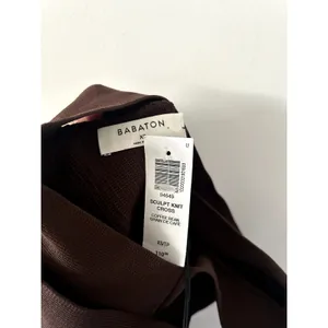 Aritzia Babaton Sculpt Knit Cross Coffee Bean Dress NWT Size XS thumbnail 4