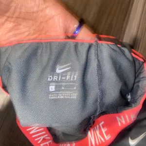Nike Gray Athletic Shorts with Red Waistband thumbnail 5