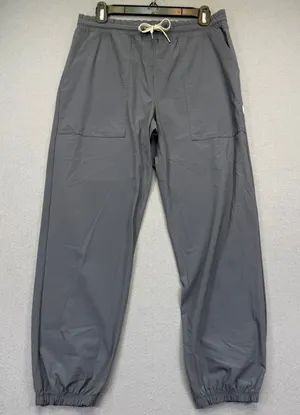 Vuori Gray Performance‎ Miles Jogger Pants Elastic Waist Drawstring Activewear M thumbnail 1