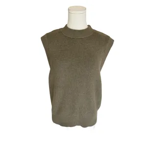 A New Day x Target - NWY Olive Green Ribbed Mock Neck Sweater Vest Sz M thumbnail 2