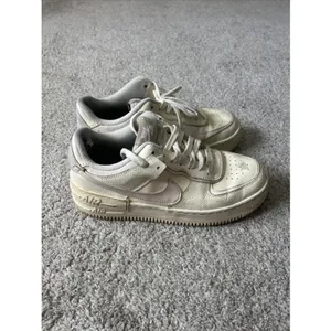 Nike Air Force 1 Shadow Cream Off White EUC Womens Size‎ 10 thumbnail 4