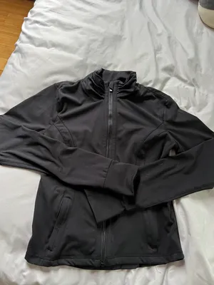 90 Degrees Zip Up Athletic Jacket Black thumbnail 1