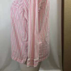 Victoria’s Secret pink striped pajama top thumbnail 5