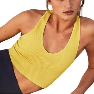 Free People Movement Free Throw Crop Tank in Citrus thumbnail 1