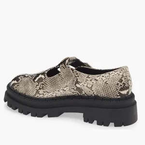 Steve Madden NEW Kamlee Lug Sole Mary Jane Snakeskin Shoe Comfort SZ-10 thumbnail 3