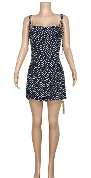 REFORMATION Cammie Romper, Flores, 12 (US) thumbnail 7