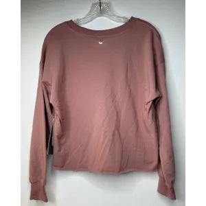 Harmony Balance‎ Organic Cotton Mauve Cropped Sweater Womens Size L Gym Yoga New thumbnail 2