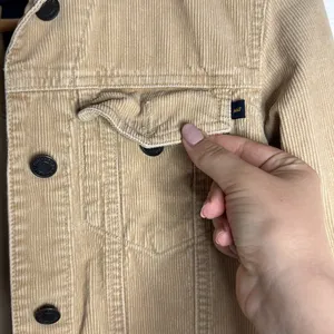 Abercrombie & Fitch Women’s Vintage Cotton Corduroy Jacket Tan Y2K size XS thumbnail 5